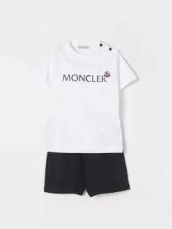 Coordinato in cotone con logo Moncler