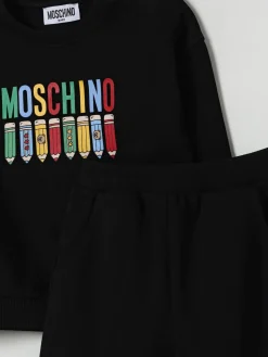 Coordinato in cotone con logo Moschino