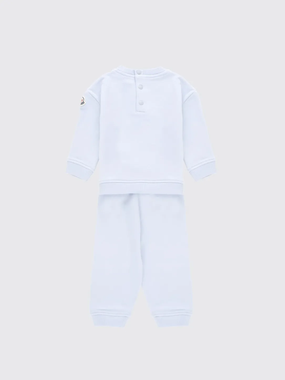 Coordinato in cotone con logo Moncler