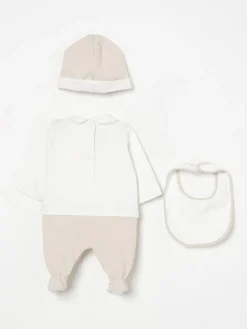 Coordinato in cotone con logo Fendi