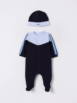 Coordinato in cotone con logo Boss