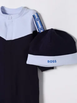 Coordinato in cotone con logo Boss