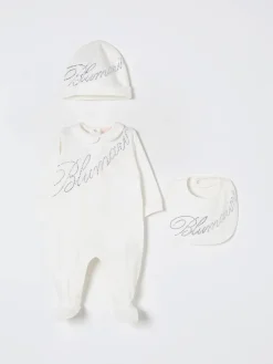 Coordinato in cotone con logo di strass Miss Blumarine