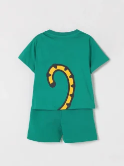 Coordinato in cotone con stampa Tiger Kenzo Kids