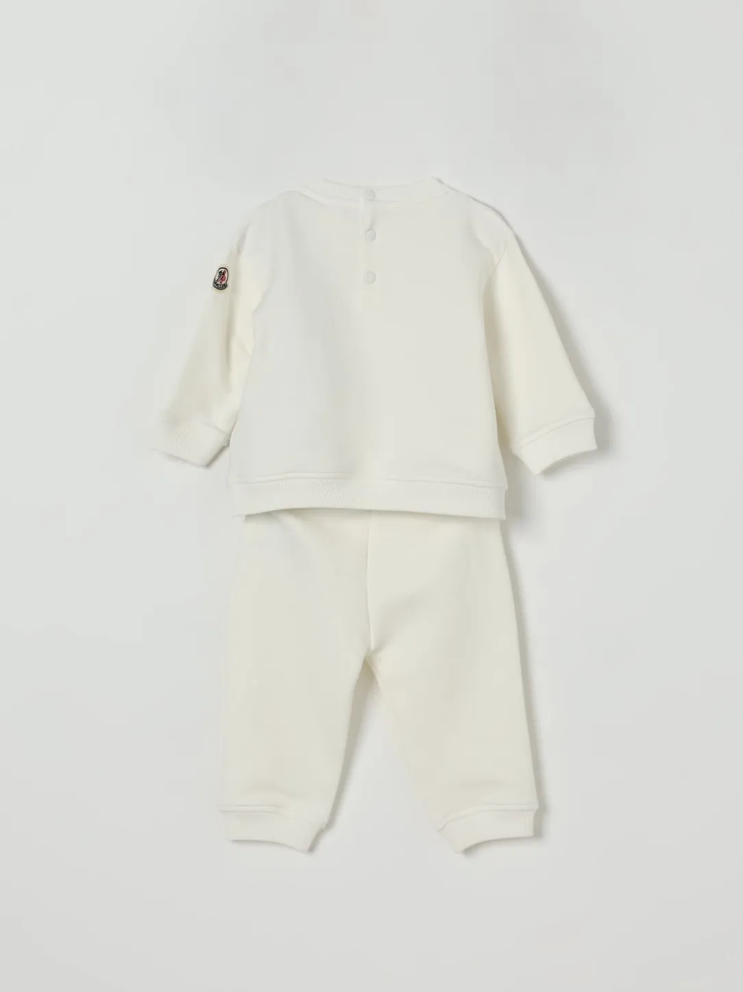 Coordinato in cotone con logo Moncler