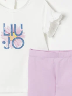 Coordinato in cotone con logo Liu Jo