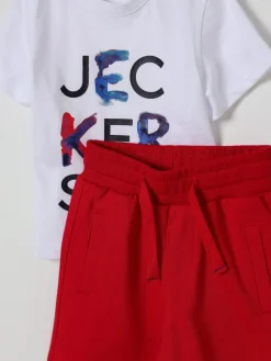 Coordinato in cotone con logo Jeckerson