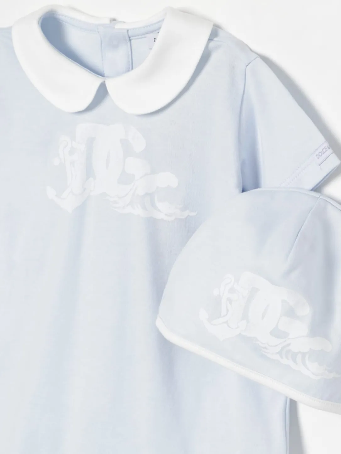 Coordinato in cotone con logo Dolce & Gabbana