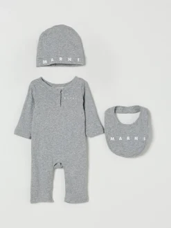 Coordinato in cotone con logo Marni