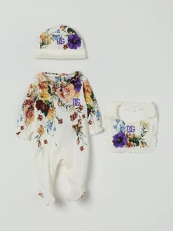 Coordinato in cotone floreale Dolce & Gabbana