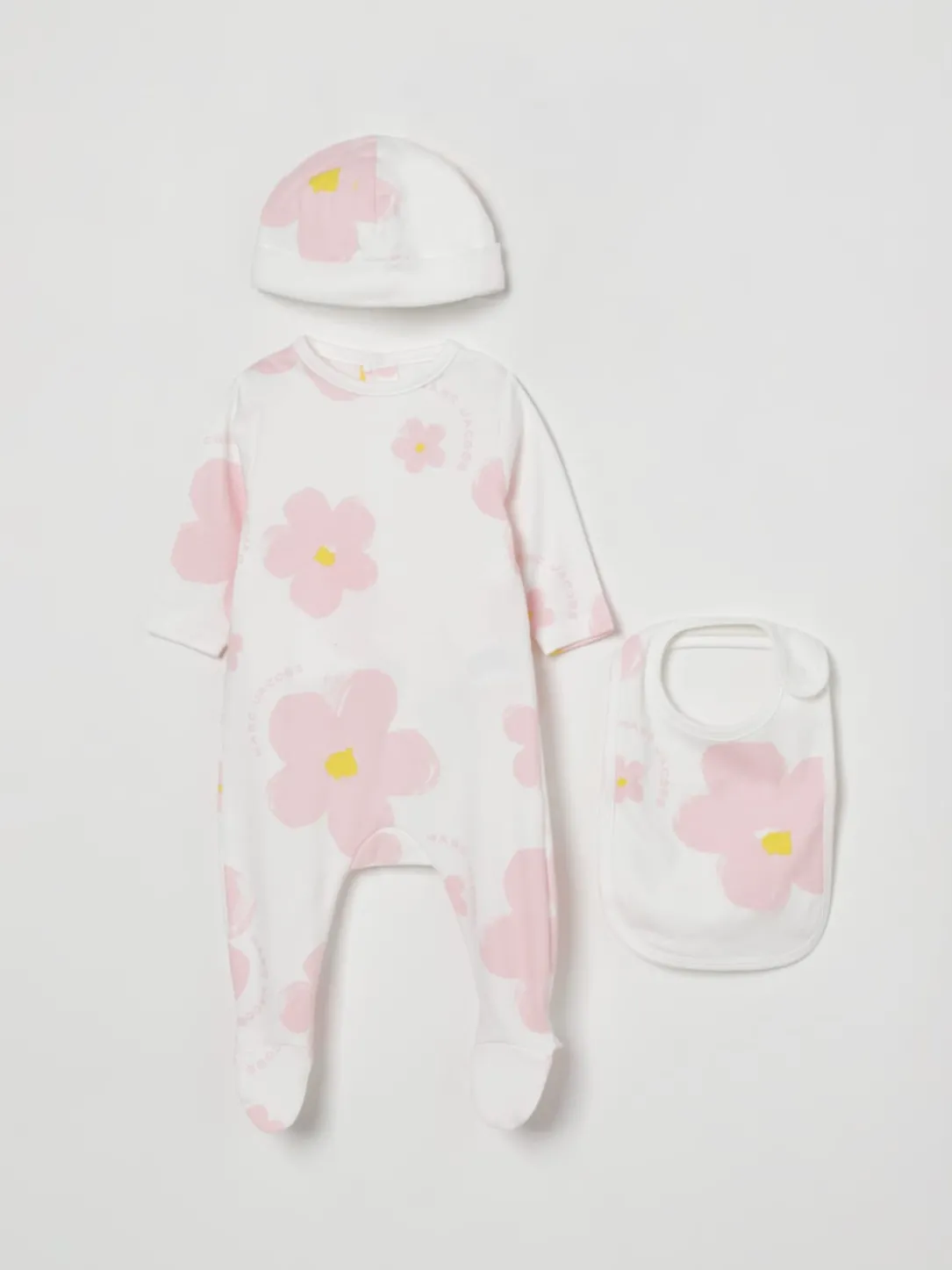 Coordinato in cotone floreale Little Marc Jacobs