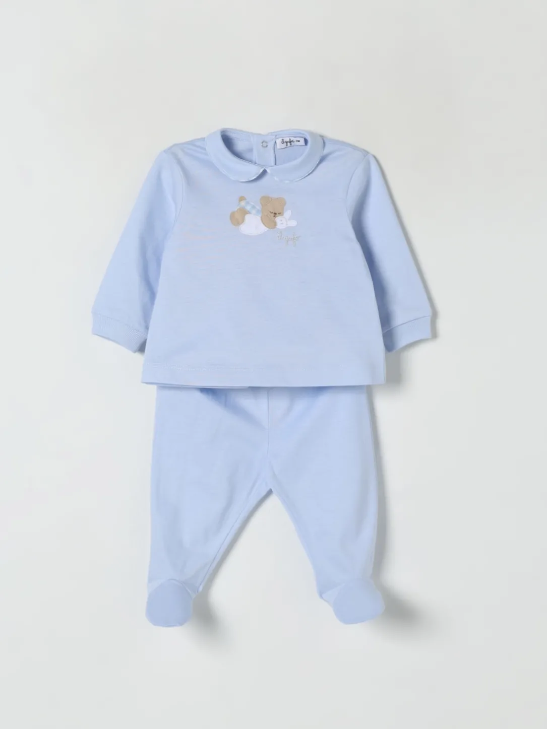 Coordinato in cotone Il Gufo con logo