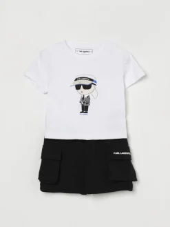Coordinato in cotone Karl Lagerfeld Kids