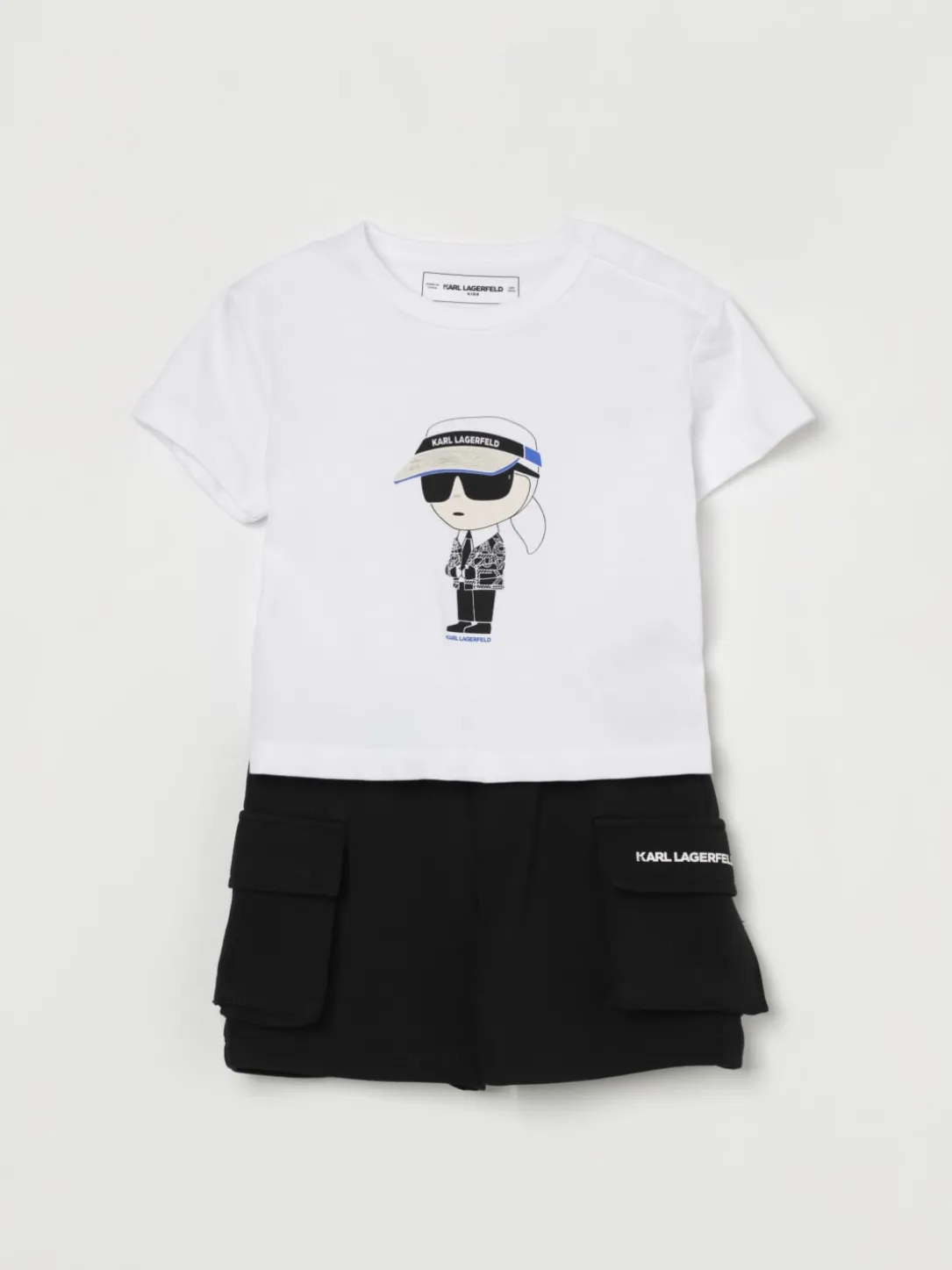 Coordinato in cotone Karl Lagerfeld Kids