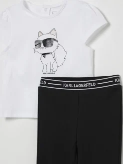 Coordinato in cotone Karl Lagerfeld Kids