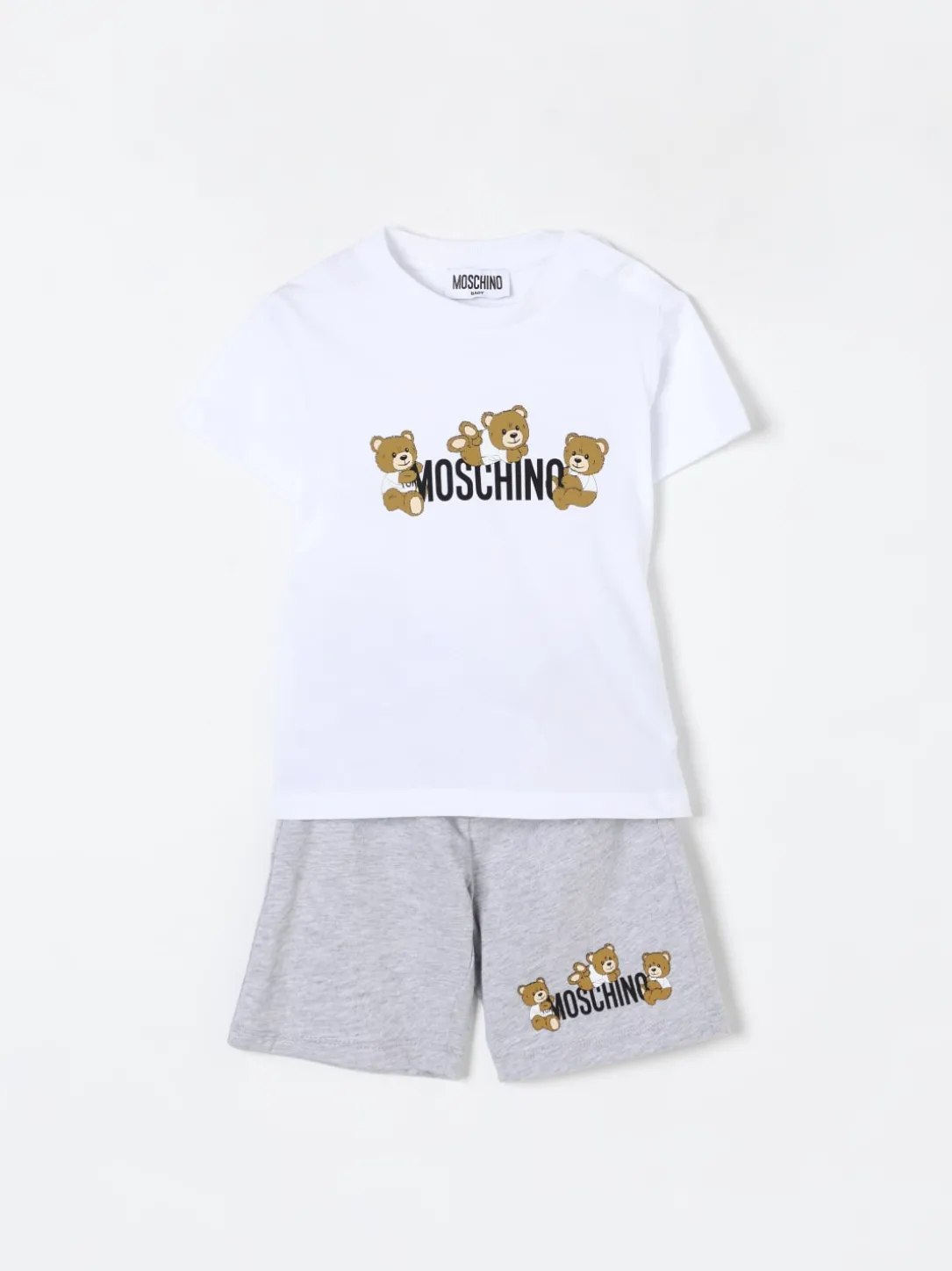 Coordinato in cotone Teddy Toy Moschino