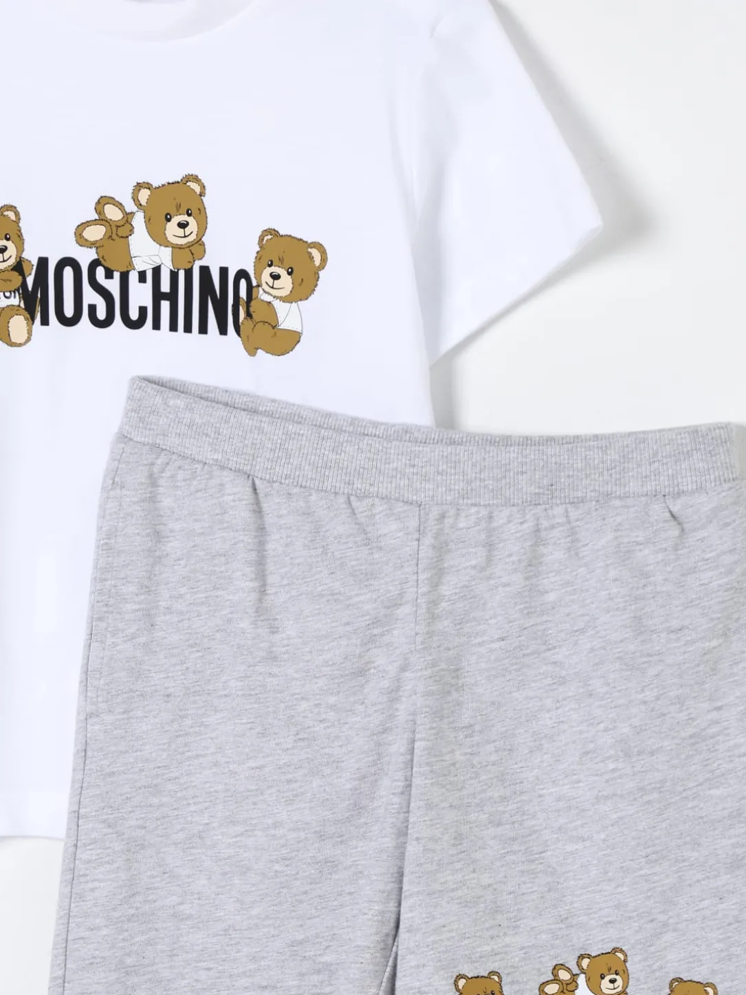 Coordinato in cotone Teddy Toy Moschino