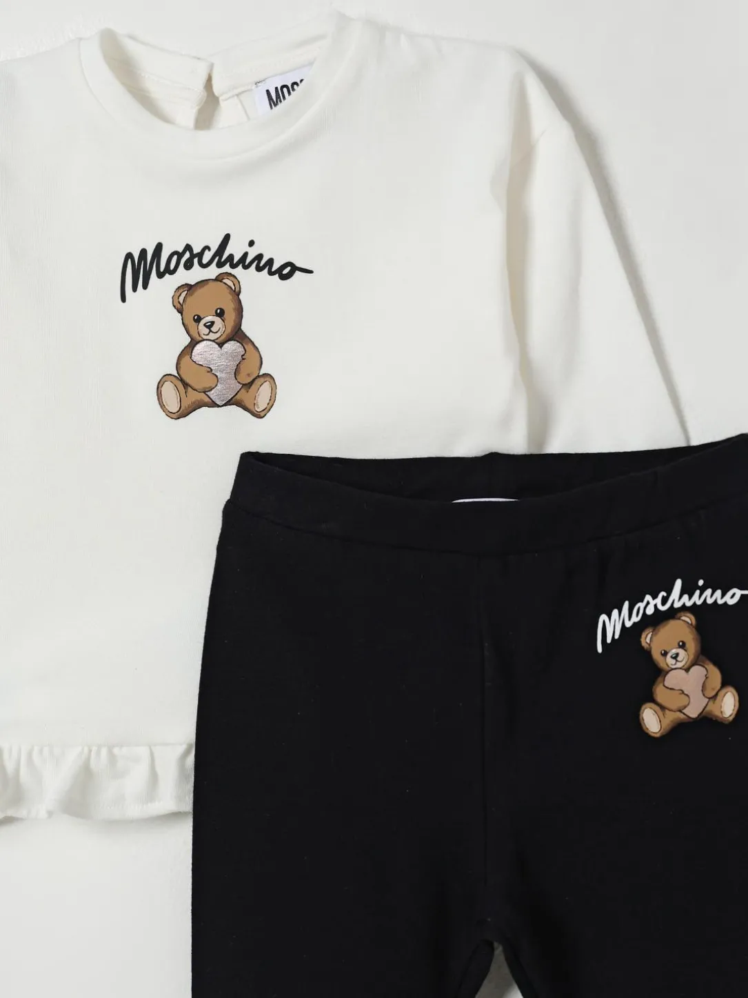 Coordinato in cotone Teddy Moschino