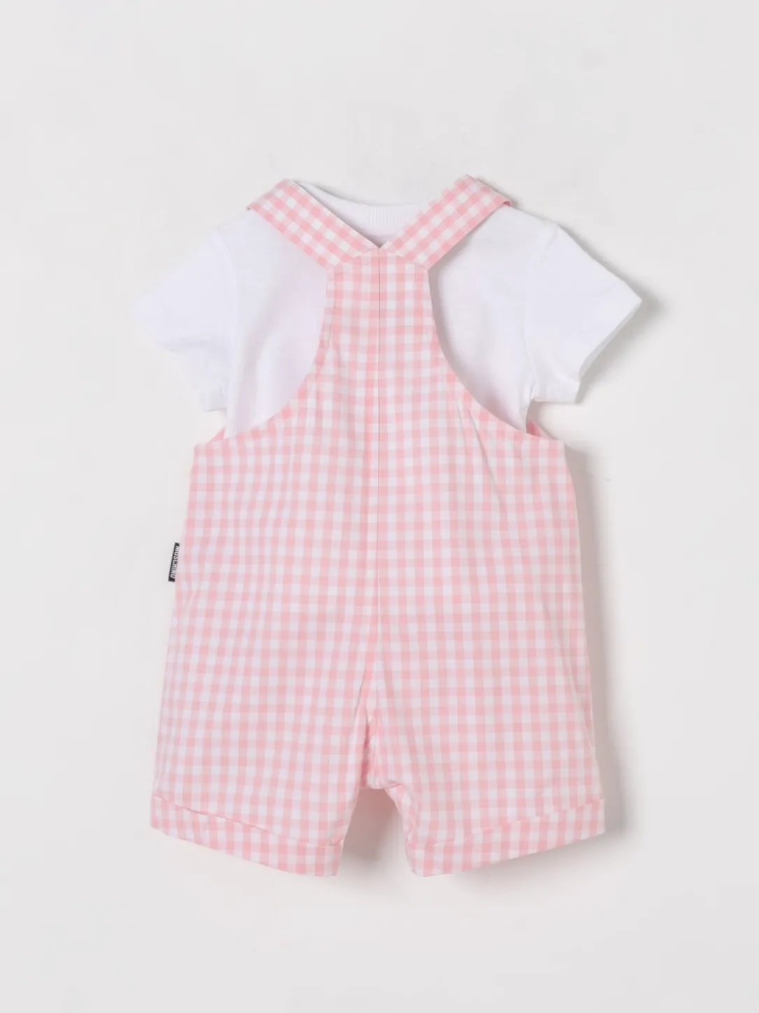 Coordinato in cotone vichy con Teddy Moschino