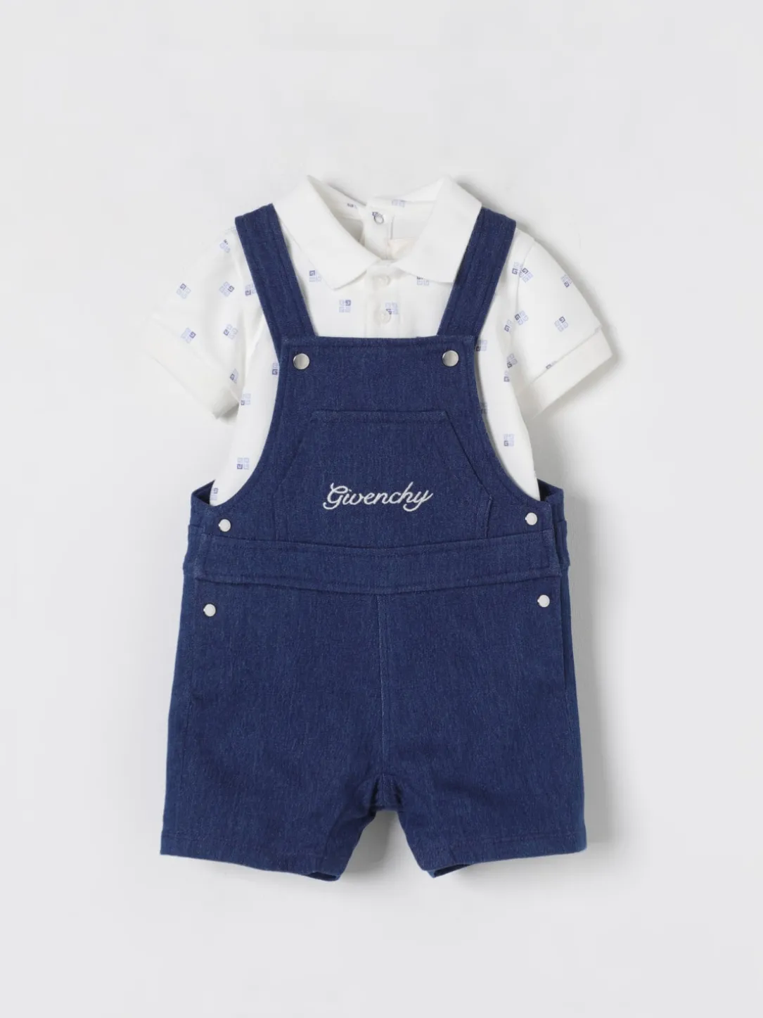 Coordinato in denim con logo Givenchy