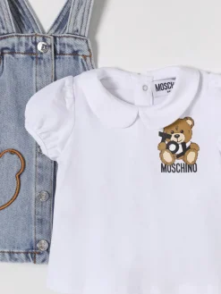 Coordinato in denim con toppe Teddy Moschino