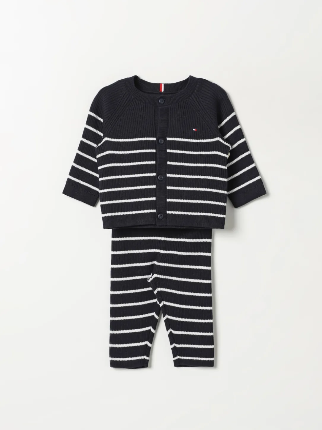 Coordinato in maglia a righe Tommy Hilfiger