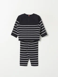 Coordinato in maglia a righe Tommy Hilfiger