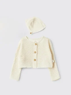 Coordinato in maglia di cotone Teddy & Minou