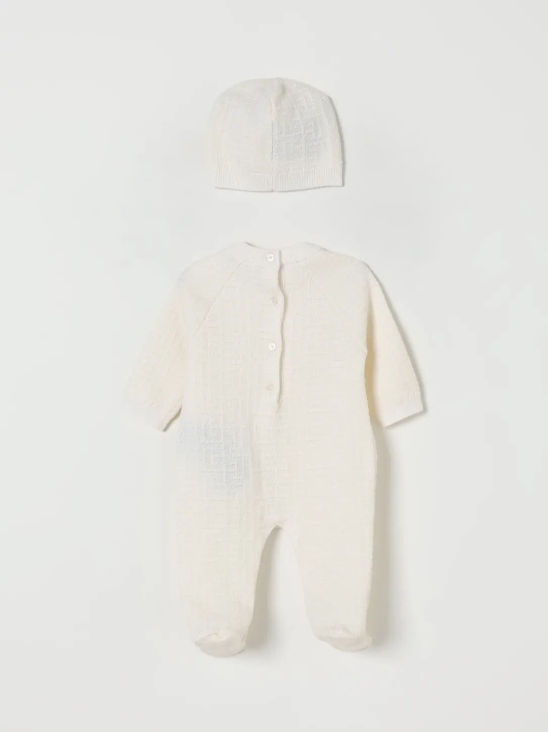 Coordinato in maglia di lana e cotone Balmain