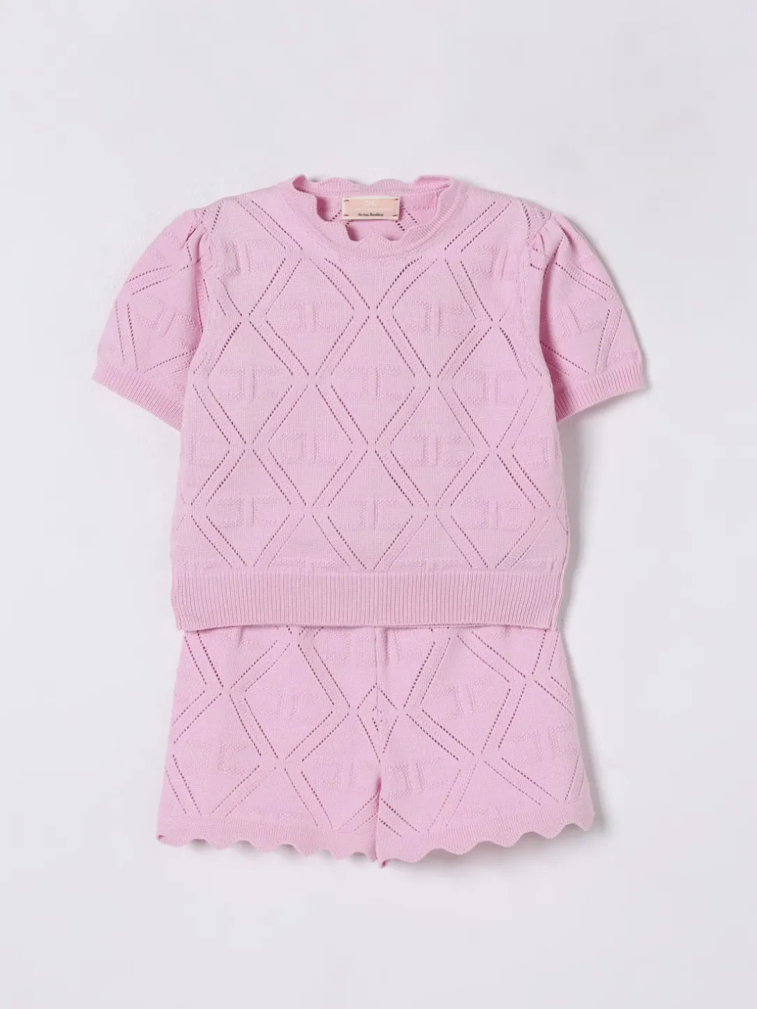 Coordinato in maglia di viscosa Elisabetta Franchi La Mia Bambina