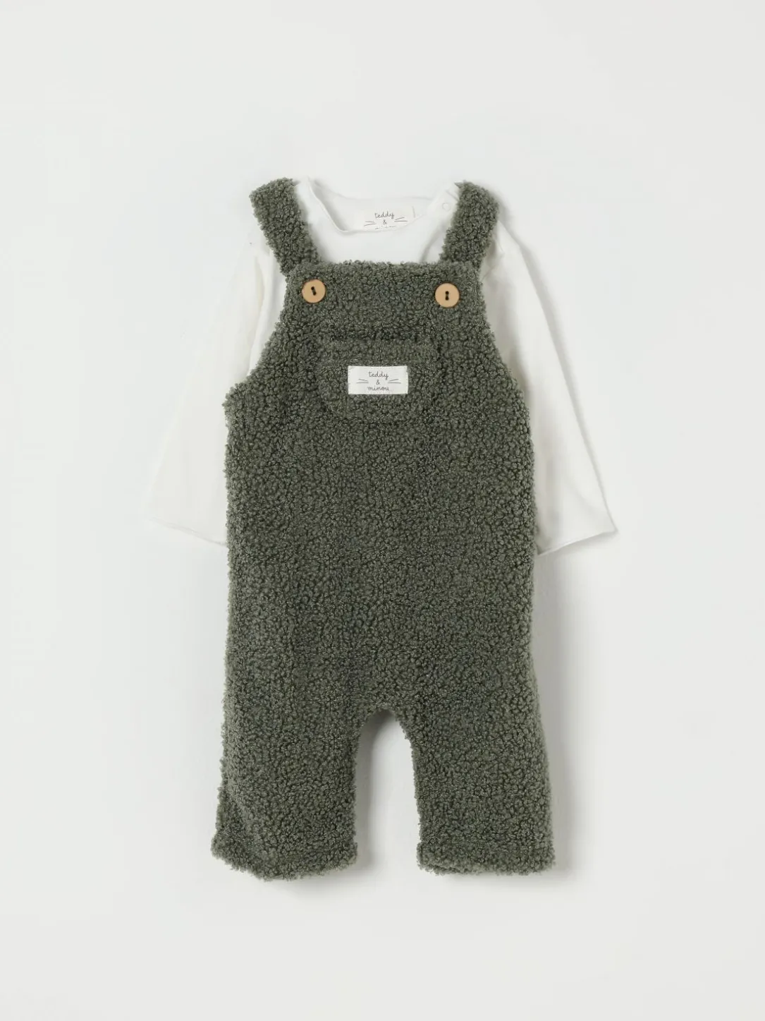 Coordinato in tessuto teddy Teddy & Minou