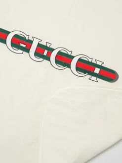 Copertina Gucci in cotone con stampa logo