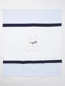 Copertina in cotone con orso Le Bebe'