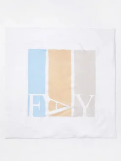 Copertina in cotone con stampa logo Fay Junior