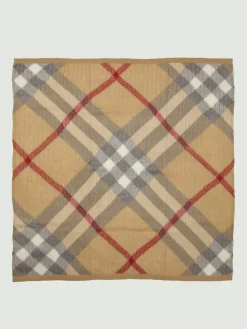 Copertina in lana di Alpaca check Burberry