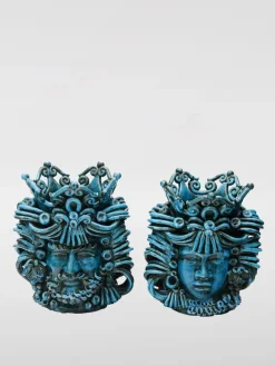 Coppia Teste di Moro Bartes in ceramica