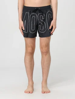 Costume da bagno con maxi logo Moschino Couture