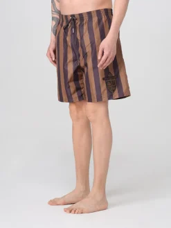 Costume da bagno Fendi in nylon a righe