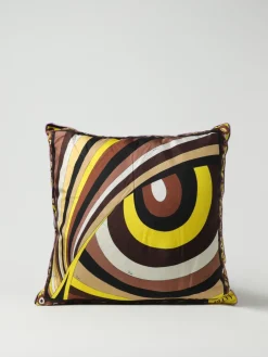 Cuscino Pucci in seta con stampa piazzata