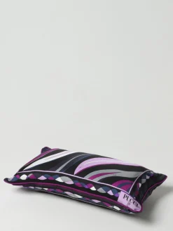 Cuscino Pucci in seta con stampa piazzata