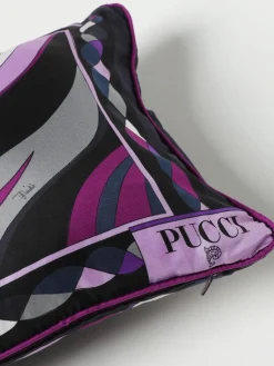 Cuscino Pucci in seta con stampa piazzata