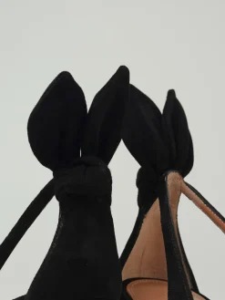 Décolleté Bow Tie Aquazzura in camoscio