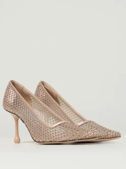 Décolleté Ixia Jimmy Choo in nylon a rete e raso con strass all over