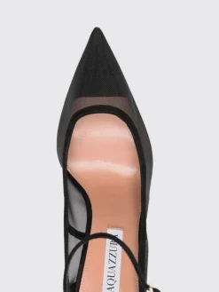 Décolleté Love Affair Aquazzura in camoscio e nylon a rete