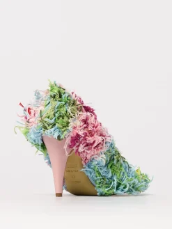 Décolleté Shaggy Thread Moschino Couture in misto cotone sfrangiato