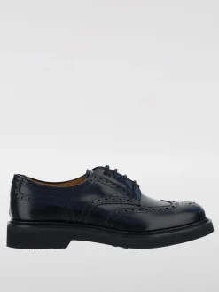 Derby Church's in pelle spazzolata con motivo brogue