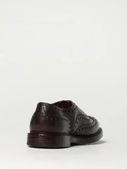 Derby Premiata in pelle con motivo brogue