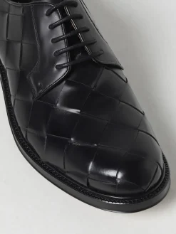 Derby Tie Bottega Veneta in pelle spazzolata intrecciata