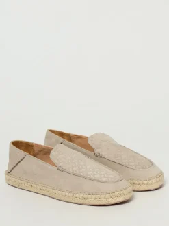 Espadrillas Boss in camoscio con logo goffrato