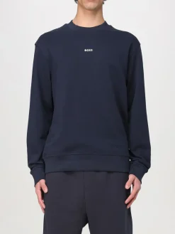 Felpa a girocollo basic con mini logo Hugo